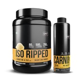 QNT ISO Ripped & Carnipump Ripping Pre-workout 500ml Navel Orange Combo, 2.2 lb Kesar Malai Kulfi
