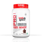 2 - GNC Pro Performance 100% Whey Protein & Steel Shaker Silver 750ml Combo,  2 lb  Chocolate Fudge 