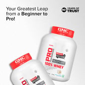 3 - GNC Pro Performance 100% Whey Protein, 4 lb Vanilla Cream with Creatine Monohydrate 0.55 lb Combo