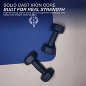 2 - Nivia Neoprene Dumbbell, Charcoal Blue 5 kg