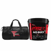 1 - Muscle Performance Anabolic Mass Gainer with Gym Bag Combo, 11 lb Rabri Kulfi