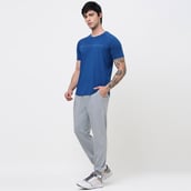 5 - MuscleBlaze Active Tee Half Sleeve, Medium Teal Blue