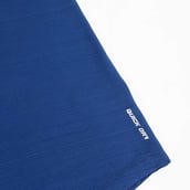 1 - MuscleBlaze Active Tee Half Sleeve, Medium Teal Blue