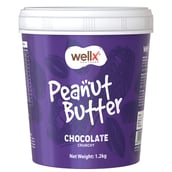 1 - WellX Peanut Butter,  1.2 kg  Chocolate Crunchy 