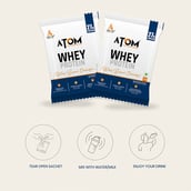 3 - AS-IT-IS Nutrition ATOM Whey Protein with Enzymes, 6 sachets/pack Double Rich Chocolate