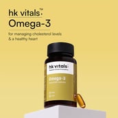 3 - HealthKart HK Vitals Omega 3 1000mg with 180mg EPA and 120mg DHA, 90 capsules