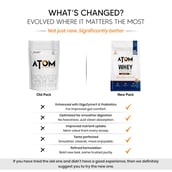 2 - AS-IT-IS Nutrition ATOM Whey Protein with Enzymes,  2.2 lb  Cafe Latte