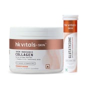HealthKart HK Vitals Skin Radiance Collagen 100 g Orange & Glutathione Effervescent 15 Tabs Watermelon Combo
