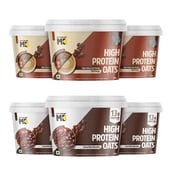 MuscleBlaze High Protein Oats 50g x 6 Pack Assorted Flavour