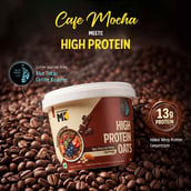 MuscleBlaze High Protein Oats 50g x 6 Pack Blue Tokai Cafe Mocha