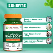 3 - Pure Nutrition Plant Based Brain Boost,  60 veggie capsule(s) 