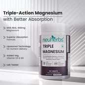 3 - Neuherbs Triple Magnesium, Unflavoured 60 tablet(s)