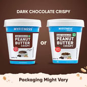 2 - Myfitness by brnd.me Dark Chocolate Peanut Butter, 1 kg Crispy