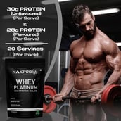 4 - Nakpro Whey Platinum Whey Protein Isolate, 2.2 lb Mango