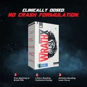 3 - MuscleBlaze Pre Workout WrathX, 0.59 lb Cola Frost