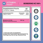 2 - Vitaminhaat Berberis Aristata (Berberine Hcl 98%) 500mg, 60 capsules