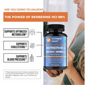 3 - Vitaminhaat Berberine HCl 98% with Milk Thistle & Curcumin 95%, 60 capsules