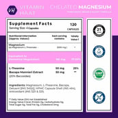 2 - Vitaminhaat Chelated Magnesium Threonate 2100mg,  Unflavoured  120 capsules 