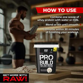 11 - Rawsome Pharm PRO BUILD 100% Whey Protein, 4.4 lb Rabri Kulfi