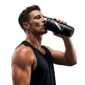7 - Myprotein Pro Metal Shaker,  Black  700 ml 