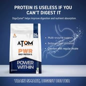 8 - AS-IT-IS Nutrition ATOM PWR Whey Protein XL, 2.2 lb Kesar Kulfi