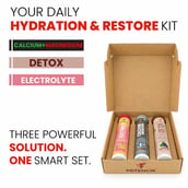 10 - Potencia Hydration & Restore Kit,  3 Piece(s)/Pack  Electrolyte(Rose Lemonade),Calcium & Magnesium(Toffee Apple),Detox Liver & Lungs(wild Grape) 