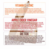 4 - Potencia Longevity Trio Kit, 45 tablets Vitamin C(Orange)+Apple Cider Vinegar(Apple Burst)+Detox Liver & Lungs(Wild Grape)