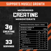 3 - Foodstrong Micronised Creatine Monohydrate,  Orange Rush  0.27 lb 