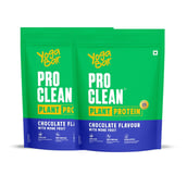 1 - Yogabar Pro Clean Plant Protein,  1.1 lb  Chocolate with Monk Fruit (Pack of 2) 