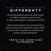 2 - Unmatched Isolate Grass-Fed Whey Protein,  1.5 lb  Rich Chocolate 
