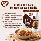 6 - Scoopeat 26g Super Protein Oats, 400 g Chocolate (Pack of 2)