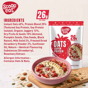 3 - Scoopeat 26g Super Protein Oats, 400 g Strawberry (Pack of 2)