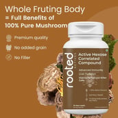 4 - Rooted Active Naturals Hexose Correlated Compound (AHCC) Mushroom Extract, 60 veggie capsule(s)