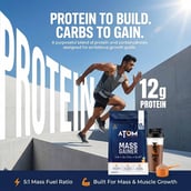6 - AS-IT-IS Nutrition ATOM Mass Gainer, 2.2 lb Double Rich Chocolate