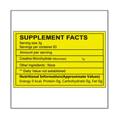 supplement - Fitup Life Creatine, Unflavoured 0.55 lb