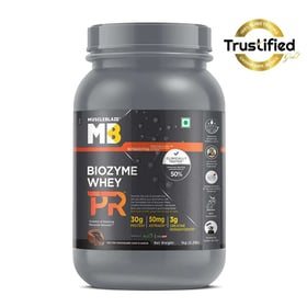 MuscleBlaze Biozyme Whey PR, 2.2 lb Molten Chocolate Cake