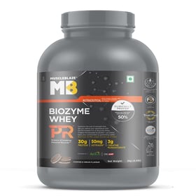 MuscleBlaze Biozyme Whey PR, 4.4 lb Cookies & Cream