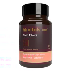 1 - HK Vitals Biotin by HealthKart,  90 tablet(s)  Unflavoured