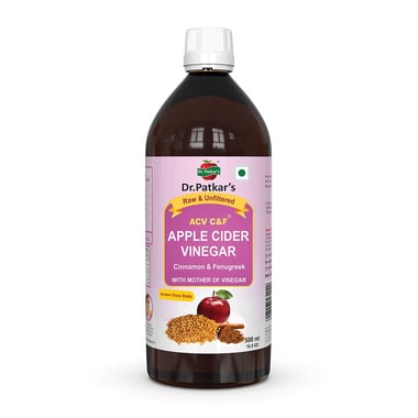 Dr. Patkar's Apple Cider Vinegar- 0.5 L Cinnamon & Fenugreek