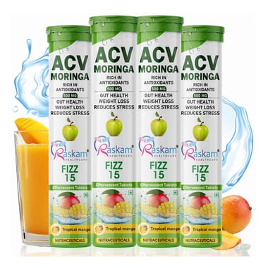 Raskam ACV Moringa- 15 tablet(s) Tropical Mango (Pack of 4)