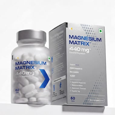 MuscleBlaze Prime Series Magnesium Matrix- Unflavoured 60 tablets