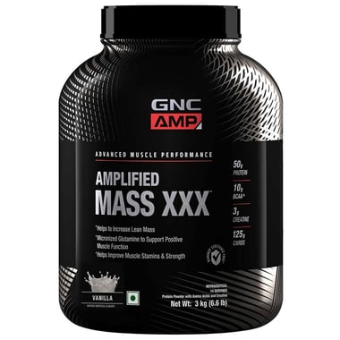 GNC Amplified Mass Powder, 6.6 lb Vanilla