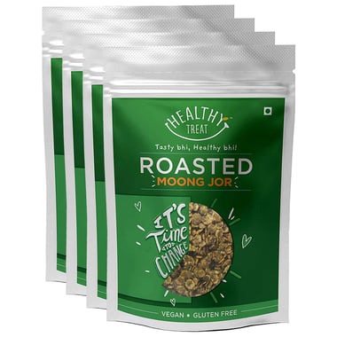 Healthy Treat Roasted Moong Jor (Pack of 4),  Each 150g Unflavoured  0.600 kg 