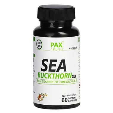 PAX Naturals Sea Buckthorn Oil,  60 softgels 