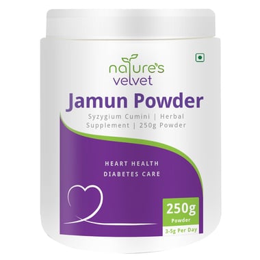 Natures Velvet Jamun Powder Syzygium Cumminii,  0.250 kg 