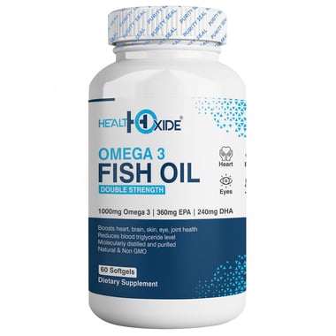 Health Oxide Omega 3 Fish Oil, 60 softgels