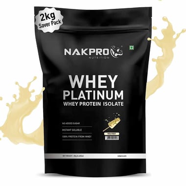 Nakpro Whey Platinum Whey Protein Isolate, 4.4 lb Malai Kulfi