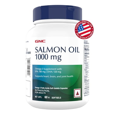 GNC Salmon Oil (1000mg), 60 softgels