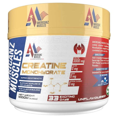 Americanz Muscles Creatine Monohydrate, Unflavoured 0.22 lb
