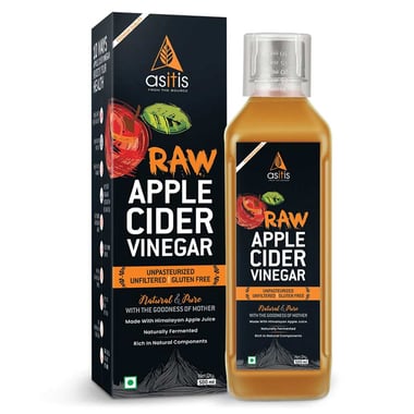AS-IT-IS Nutrition Raw Apple Cider Vinegar with Mother,  0.5 L  Natural 